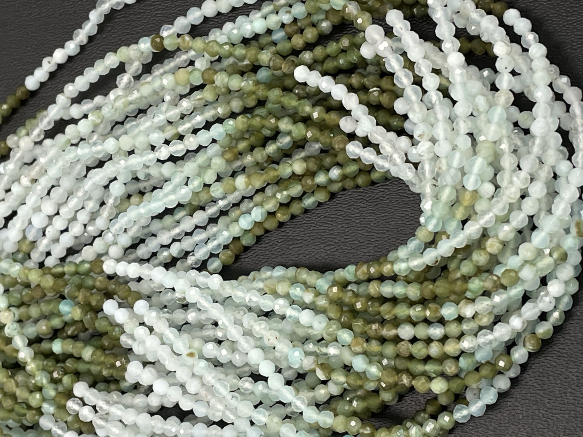 Shaded OPAL Rondelle Faceted