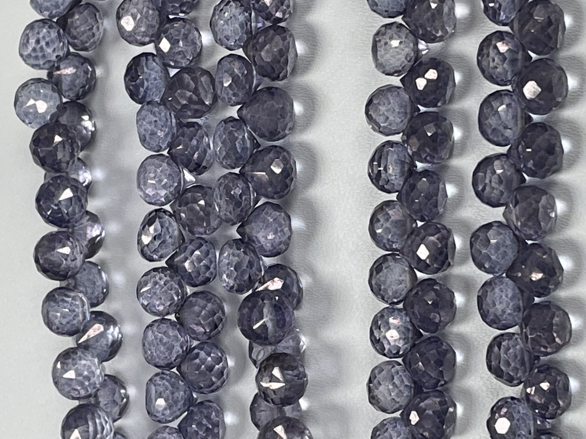 Blue Mystic Quartz Onion Faceted