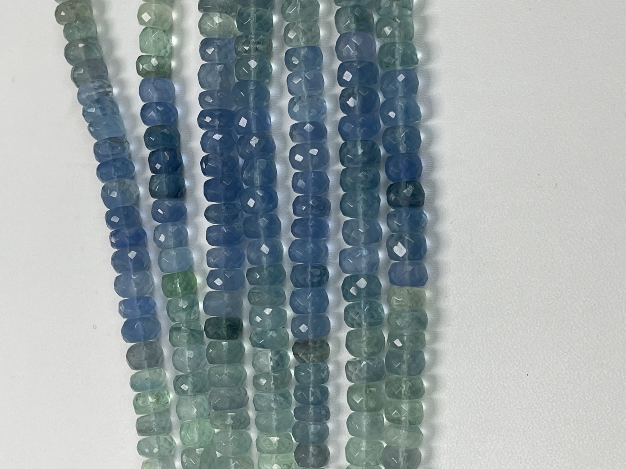 Fluorite Rondelle Faceted