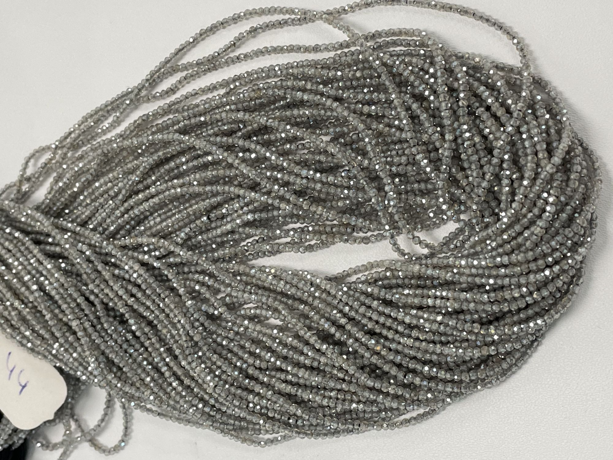 Coated Labradorite Rondelle Faceted