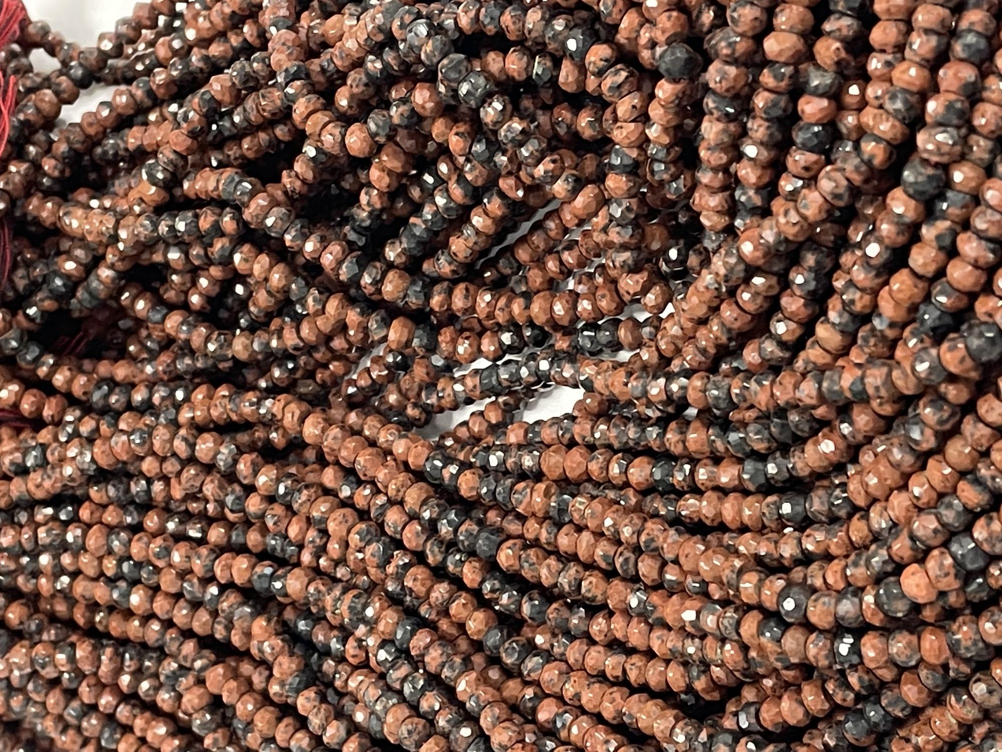 Jasper Rondelle Faceted