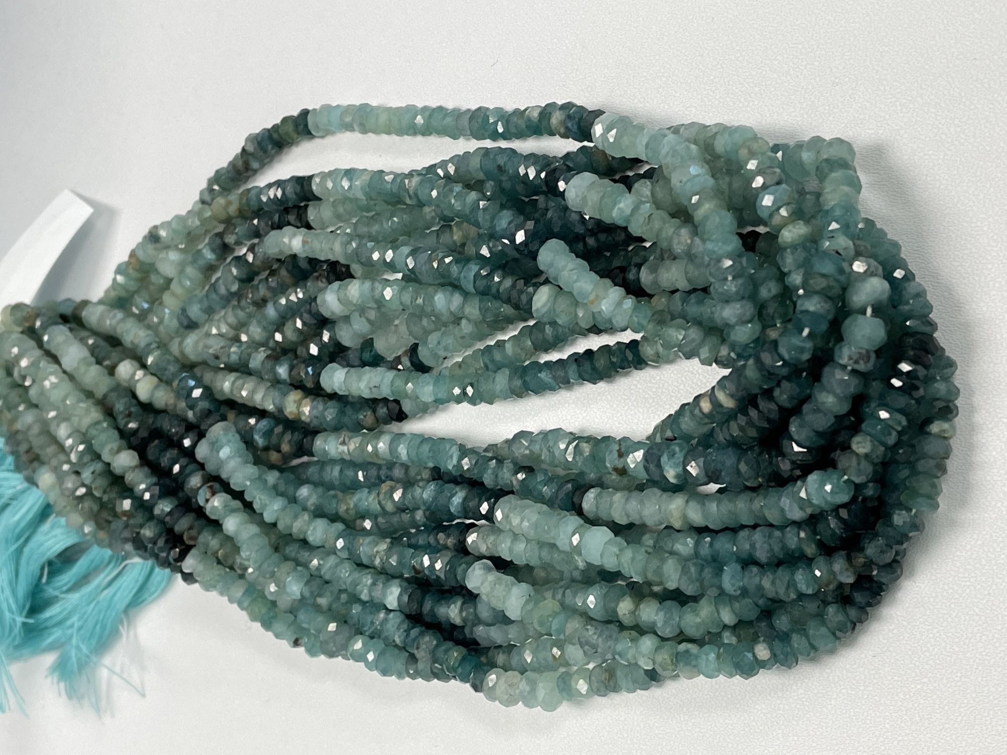 Grandidierite Rondelle Faceted