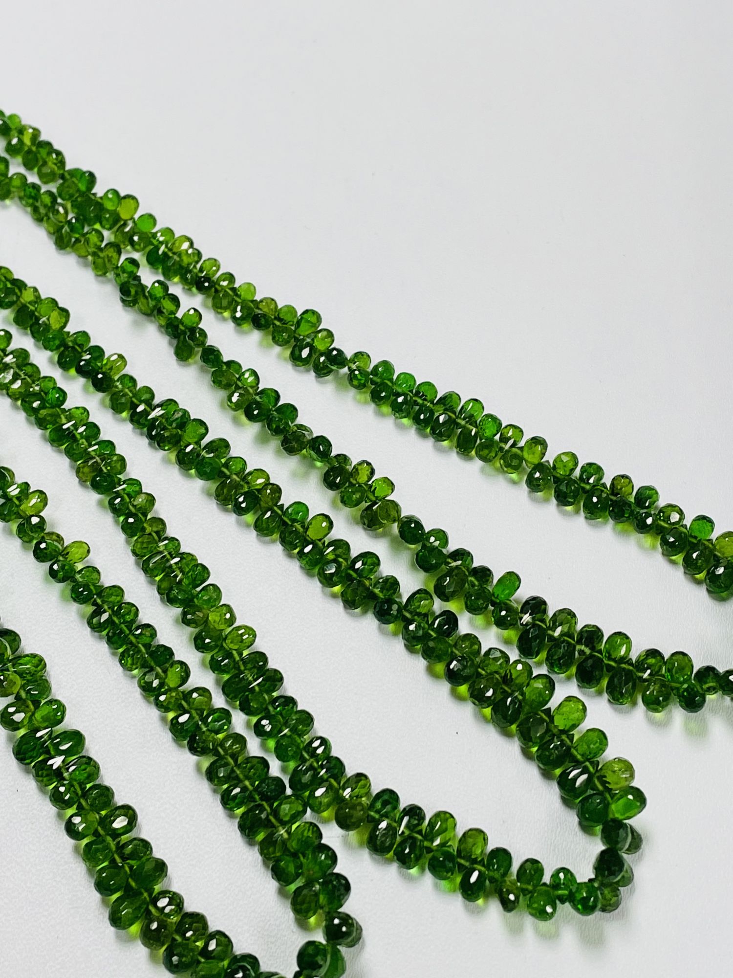 Chrome Diopside Drop Faceted