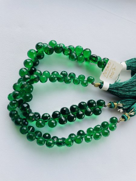 Green Onyx Onions Faceted