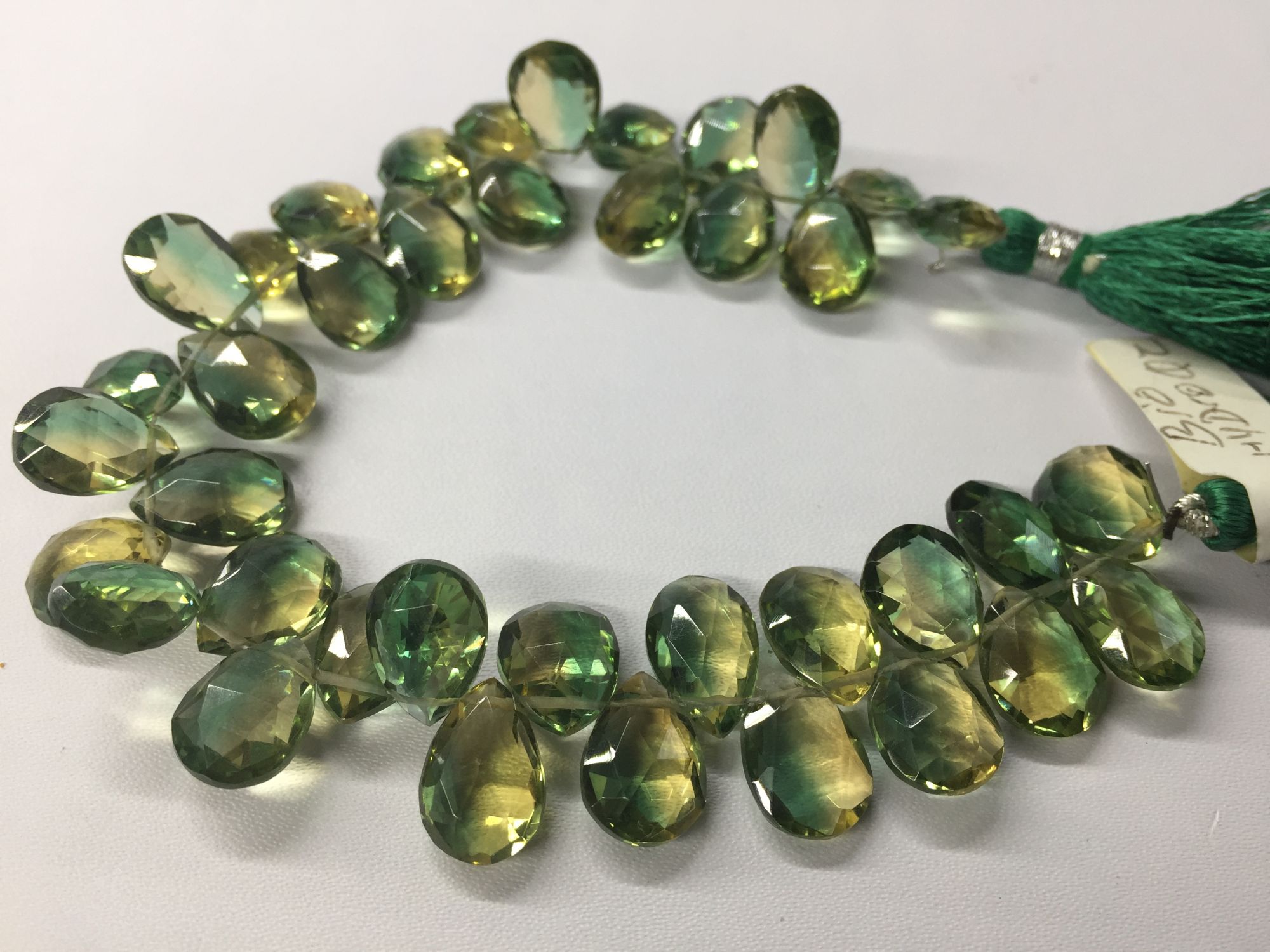 Bio Hydro Quartz Pear Faceted