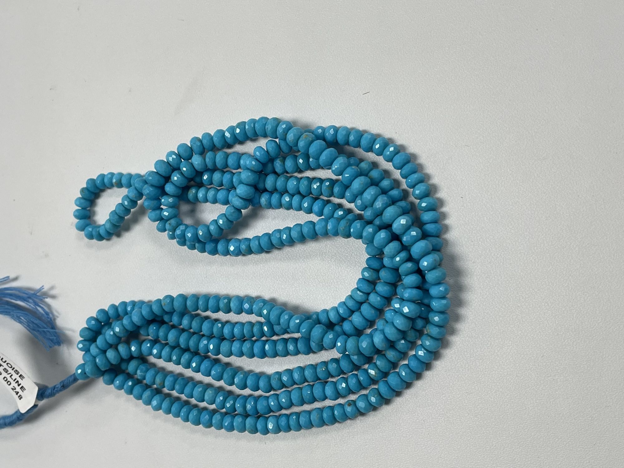 Turquoise Rondelle Faceted