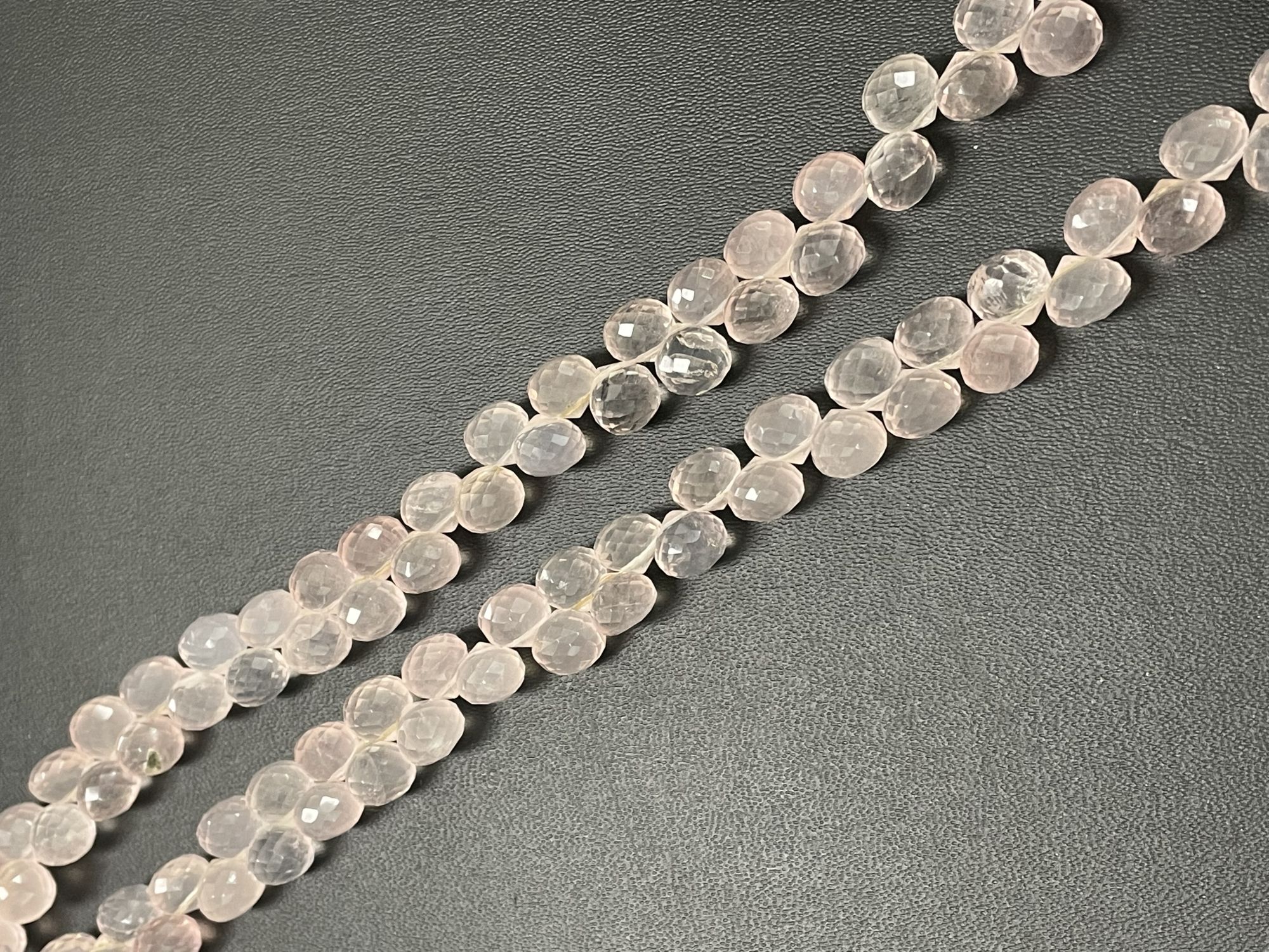 Pink Rose Quartz Onion Faceted