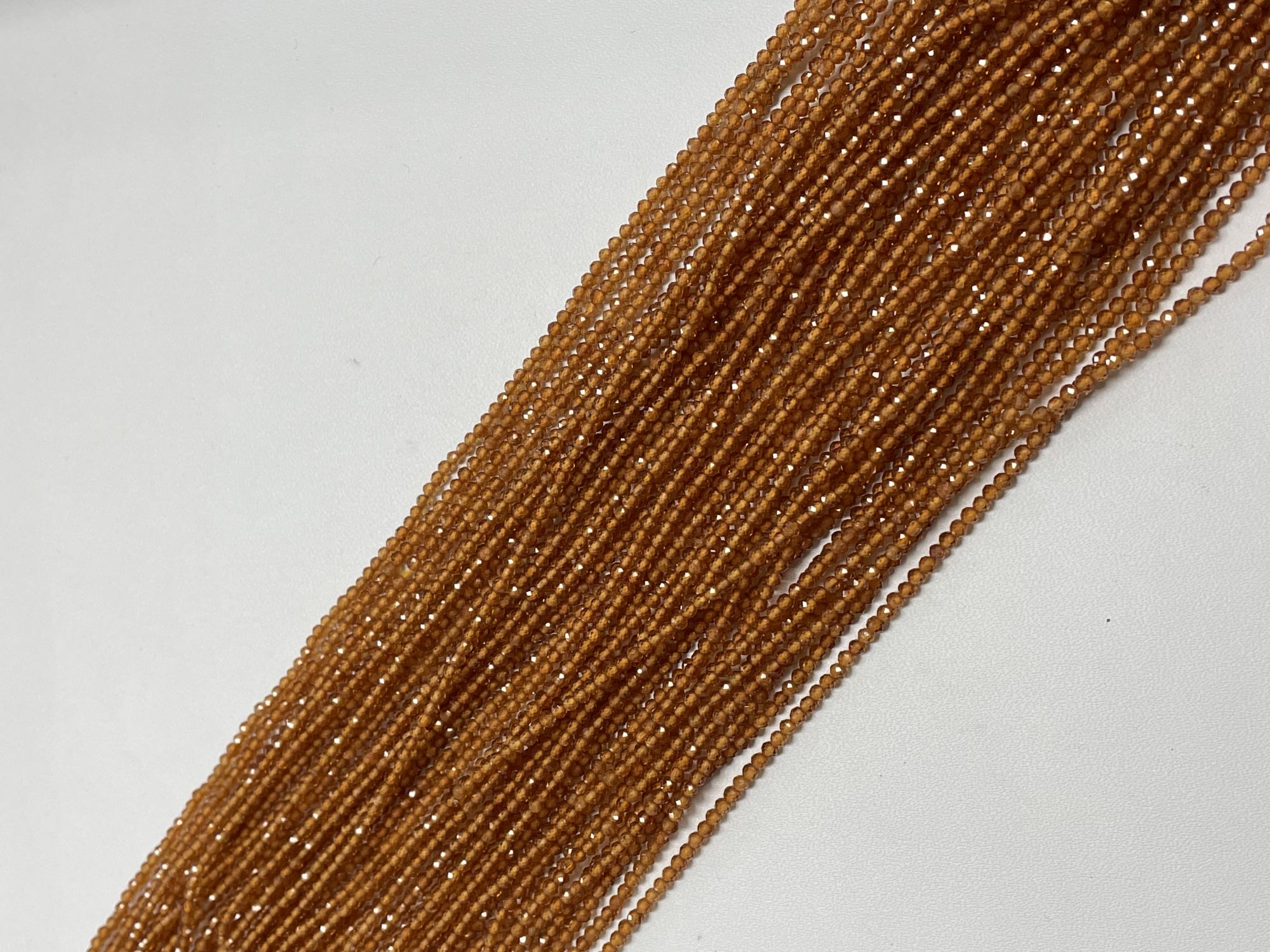 Hessonite Garnet Rondelle Faceted