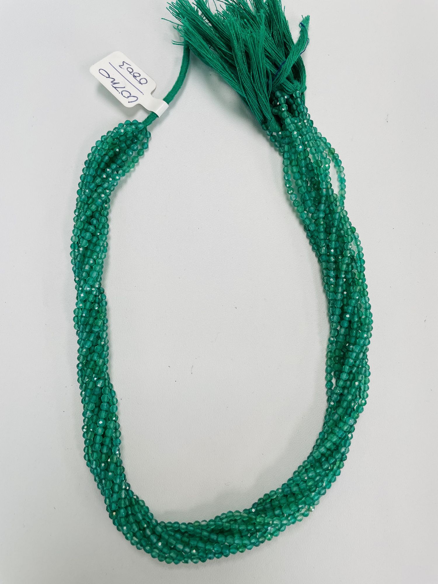 Green Onyx Rondelle Faceted