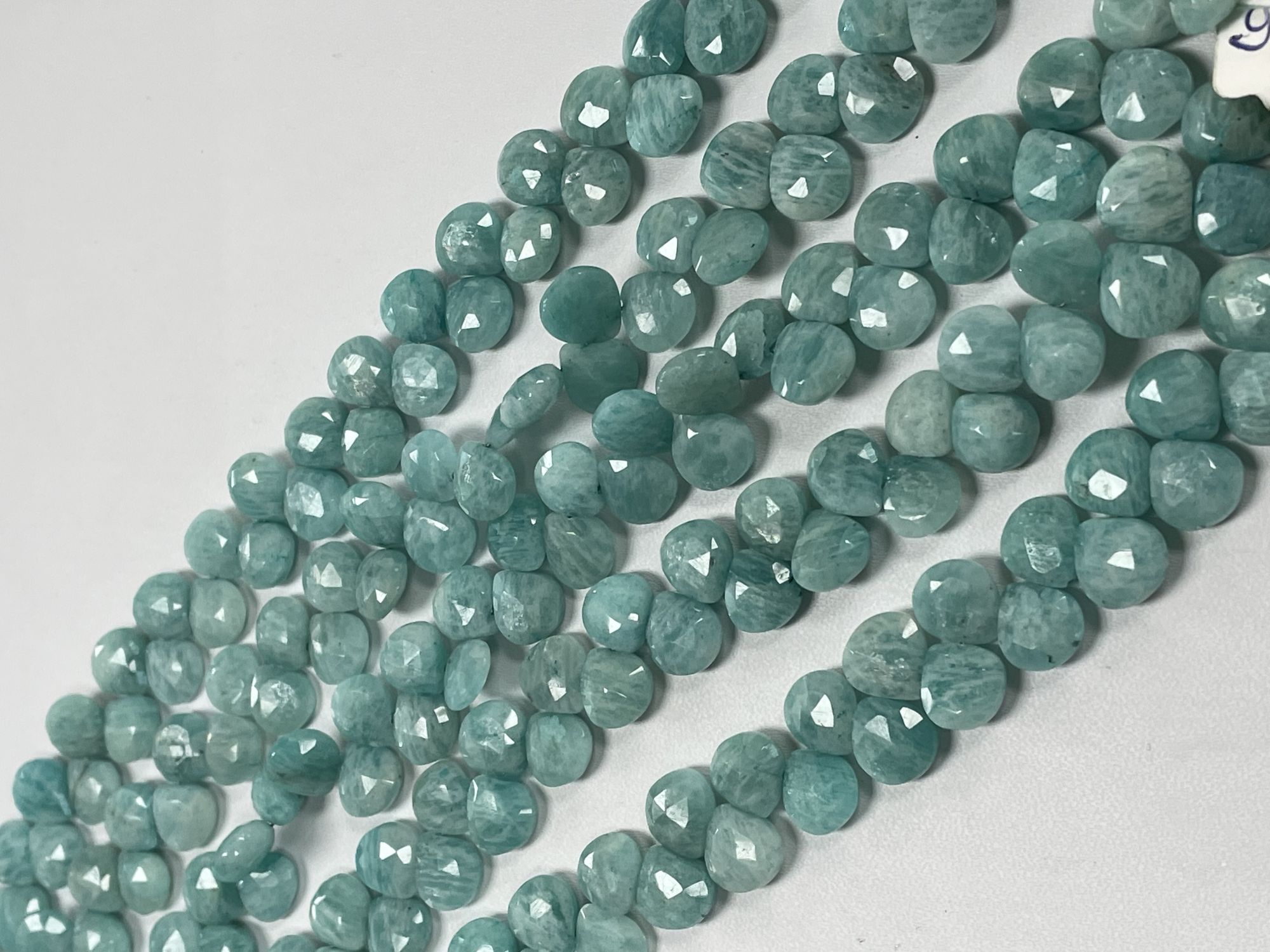 Amazonite Heart Faceted