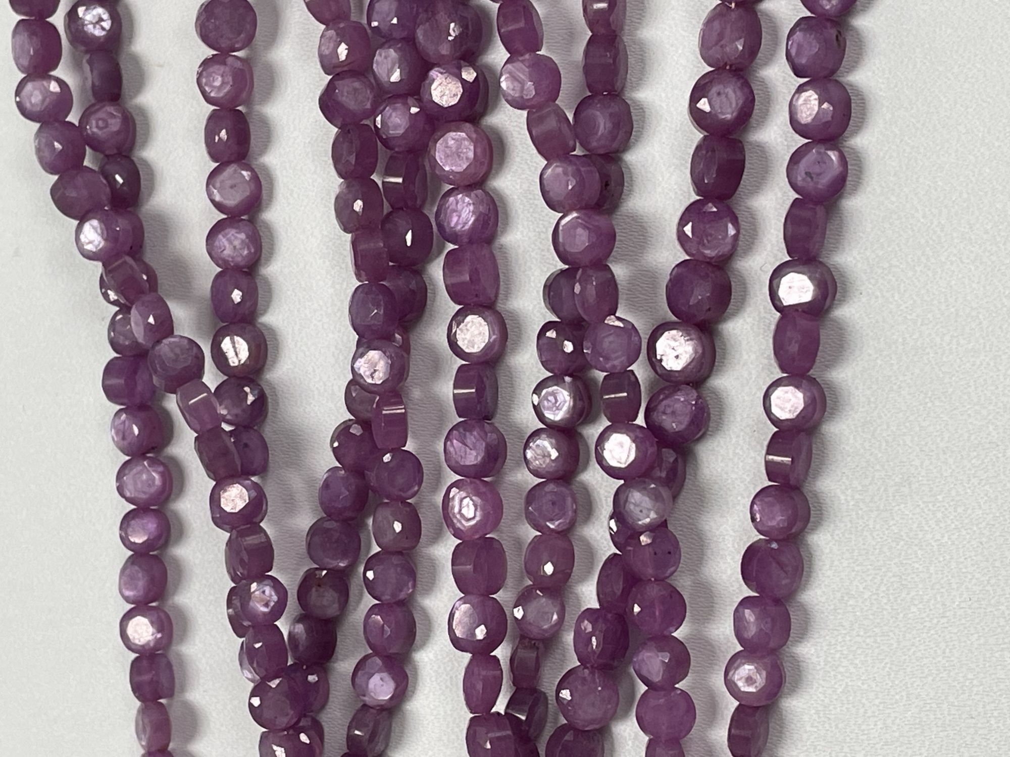 Star Ruby Coin Faceted