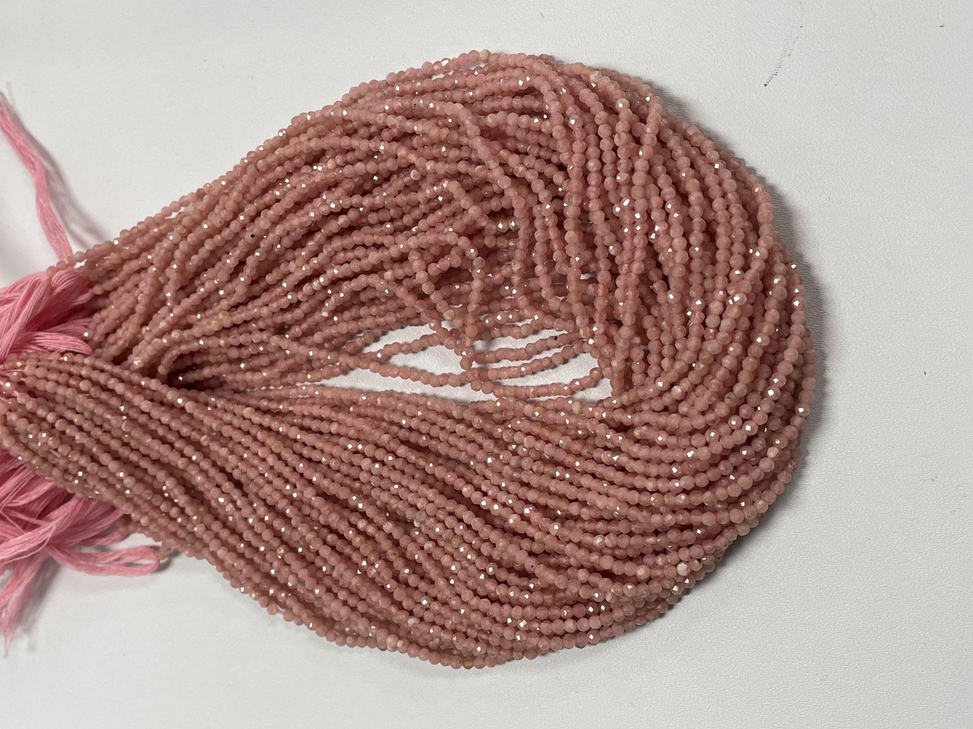 Rhodochrosite Rondelle Faceted