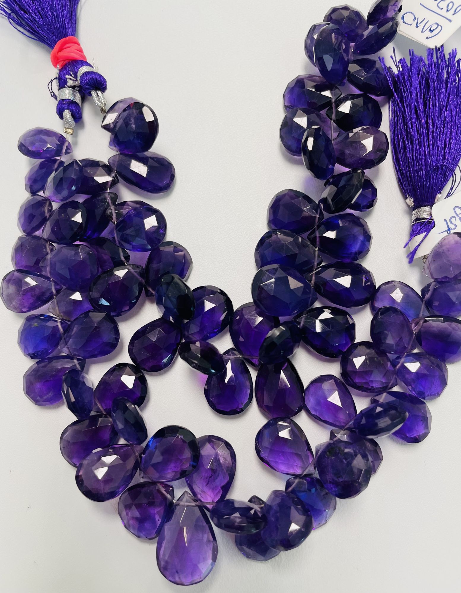 Purple Amethyst Pear Faceted
