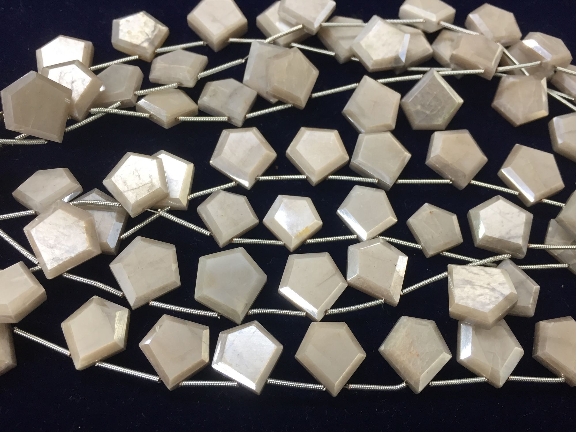 Moonstone Pentagon Shape Faceted