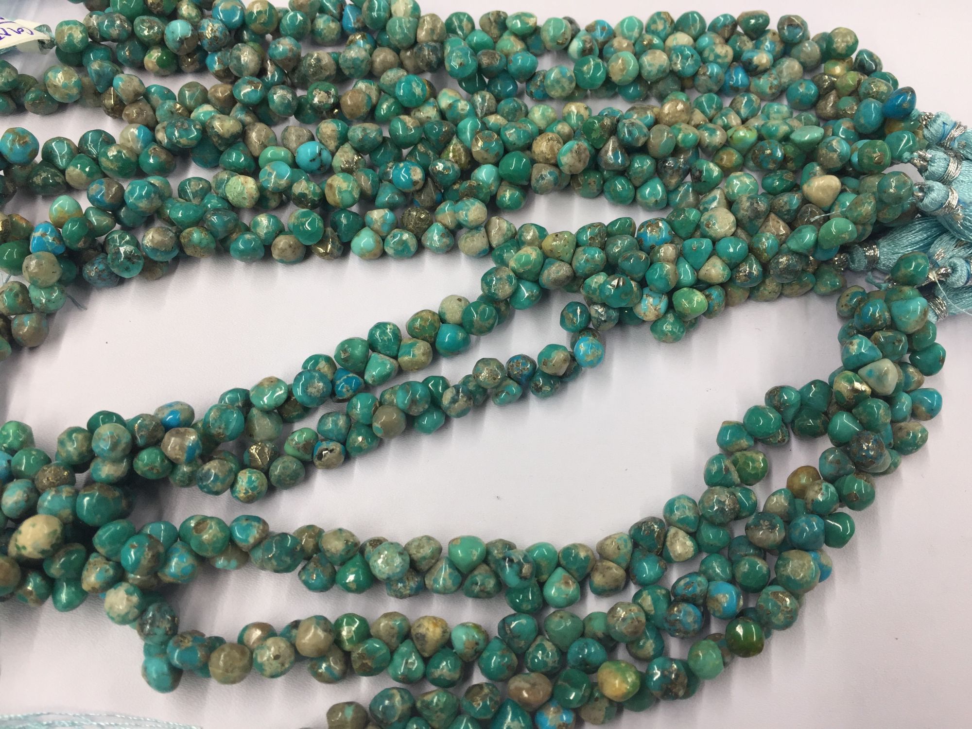 Arizona Turquoise Onions Faceted