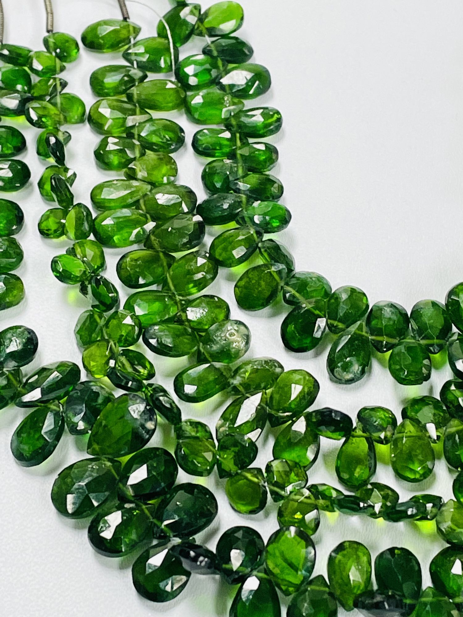 Chrome Diopside Pear Faceted