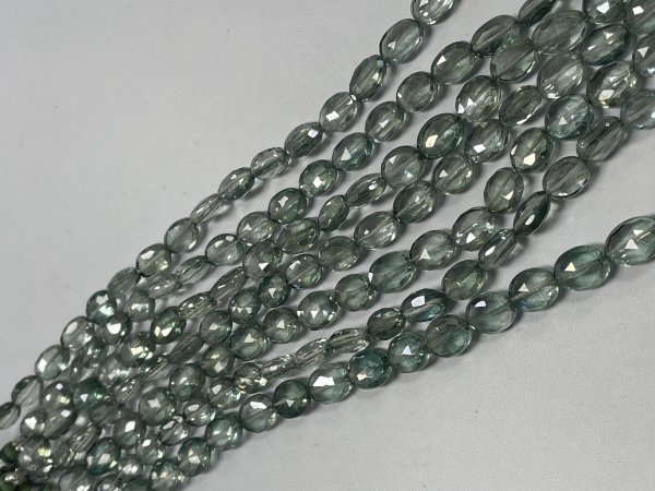 Green Mystic Quartz Oval Faceted