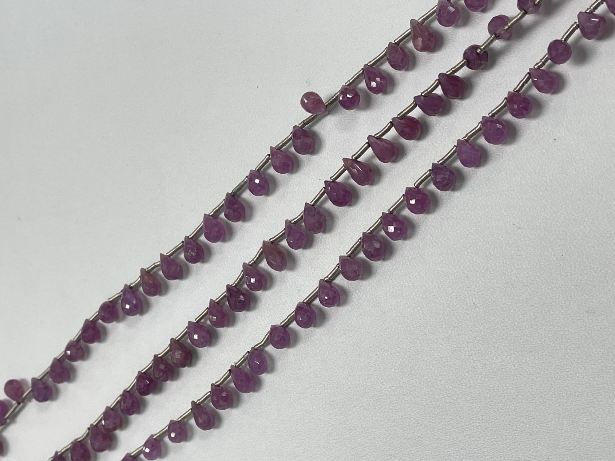Multi Color Sapphire Drop Faceted