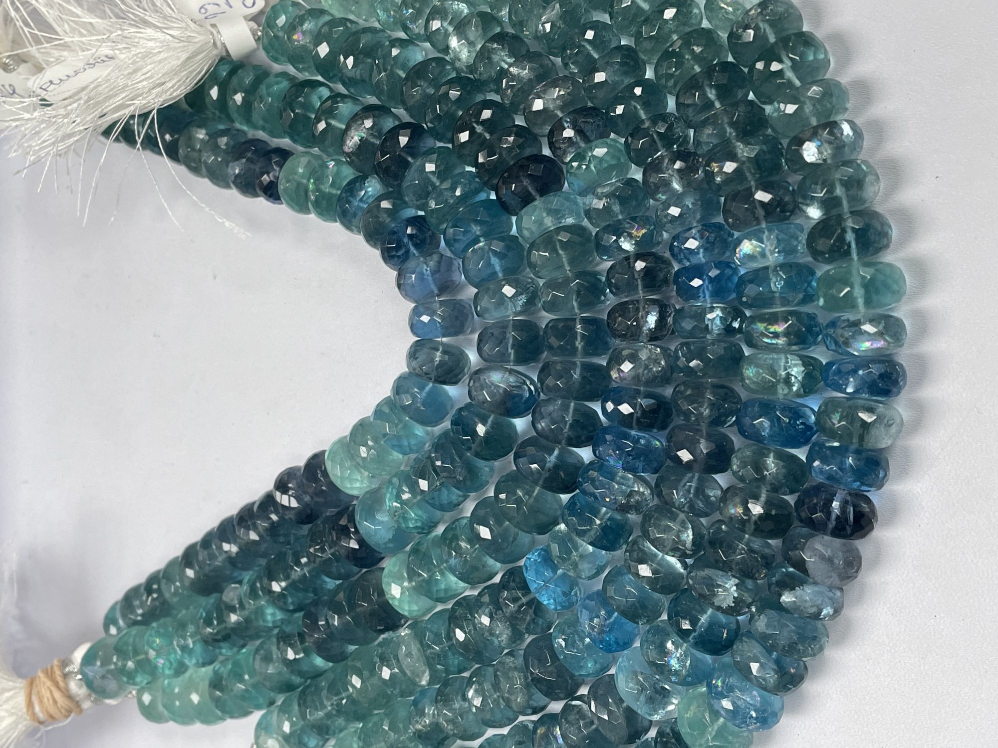 Fluorite Rondelle Faceted