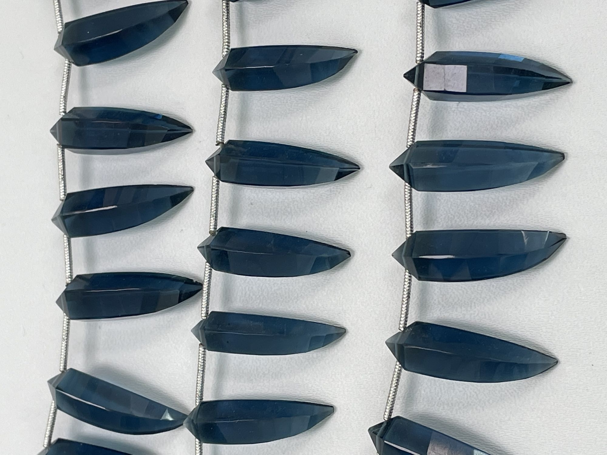 Midnight Blue Hydro Quartz Okra Faceted