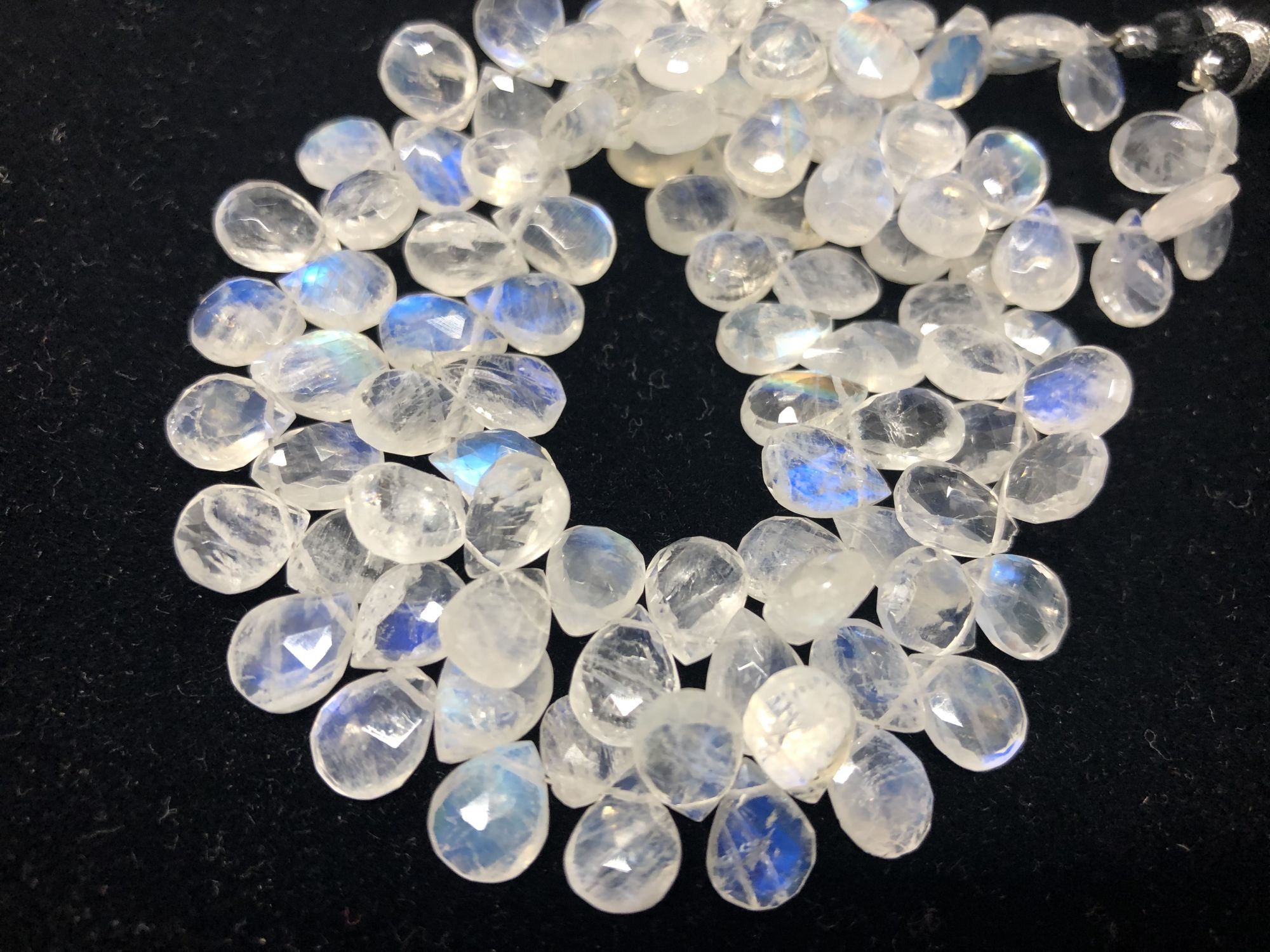 Moonstone Pears Faceted