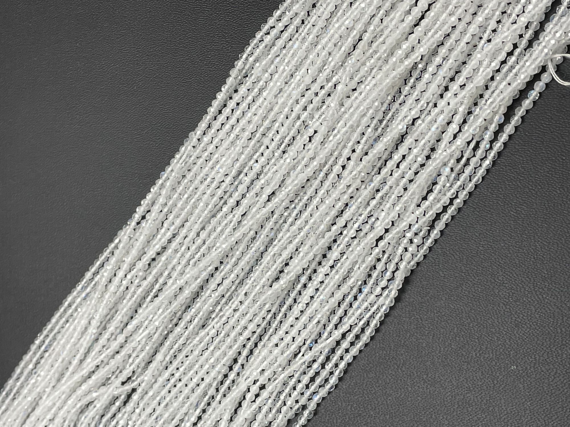 Rainbow Moonstone Rondelle Faceted