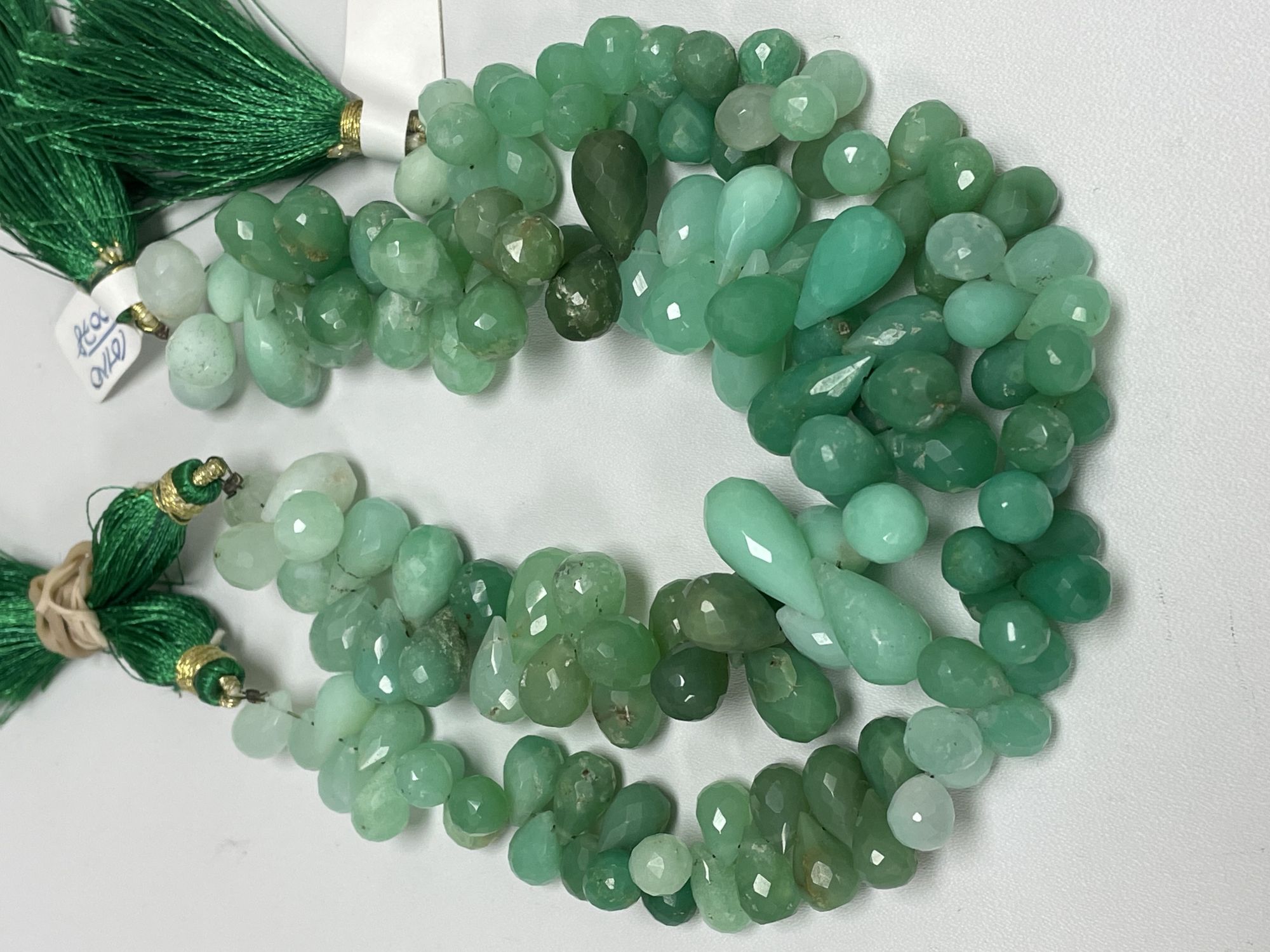 Chrysoprase Drop Faceted