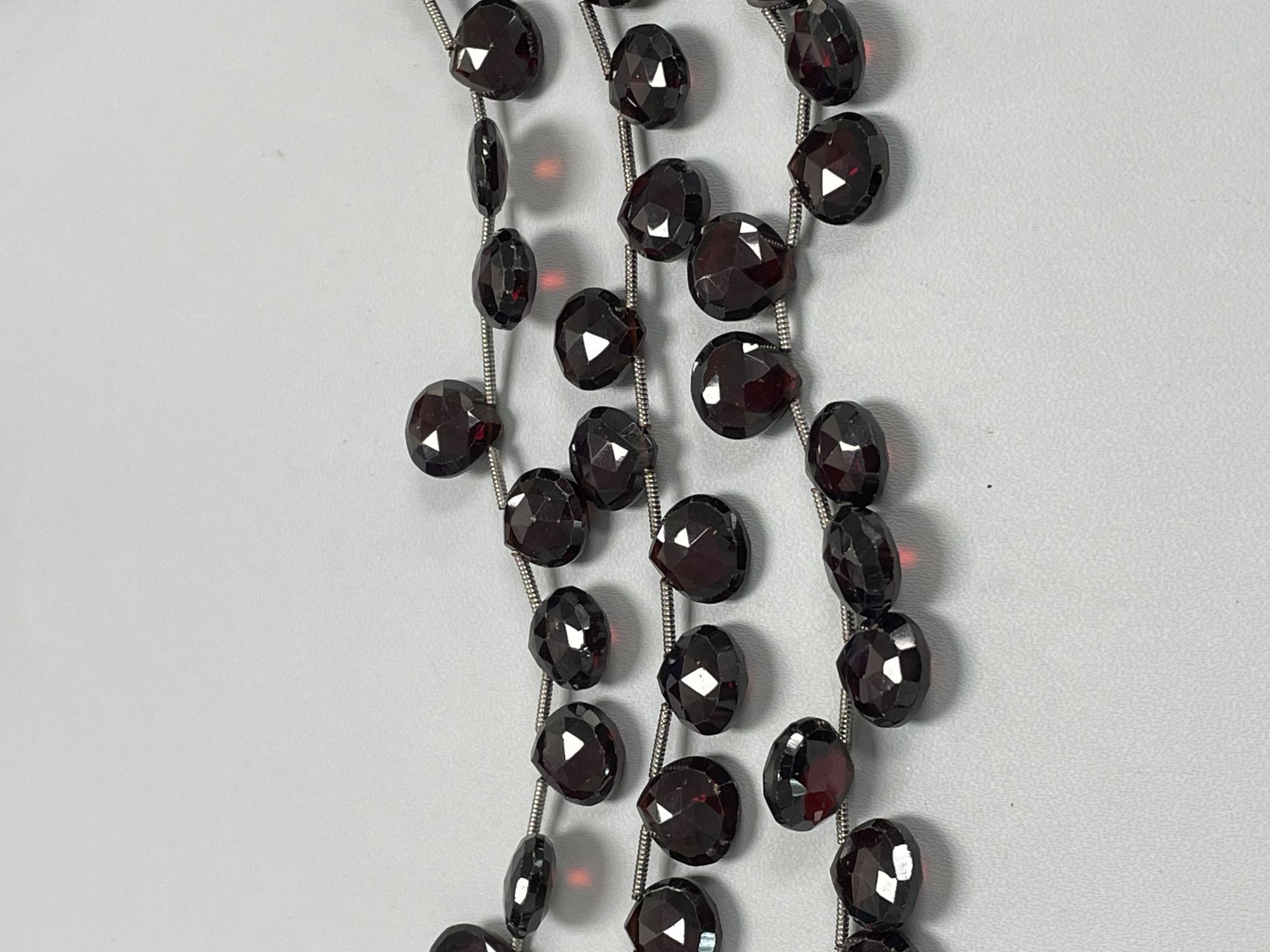 Red Garnet Heart Faceted