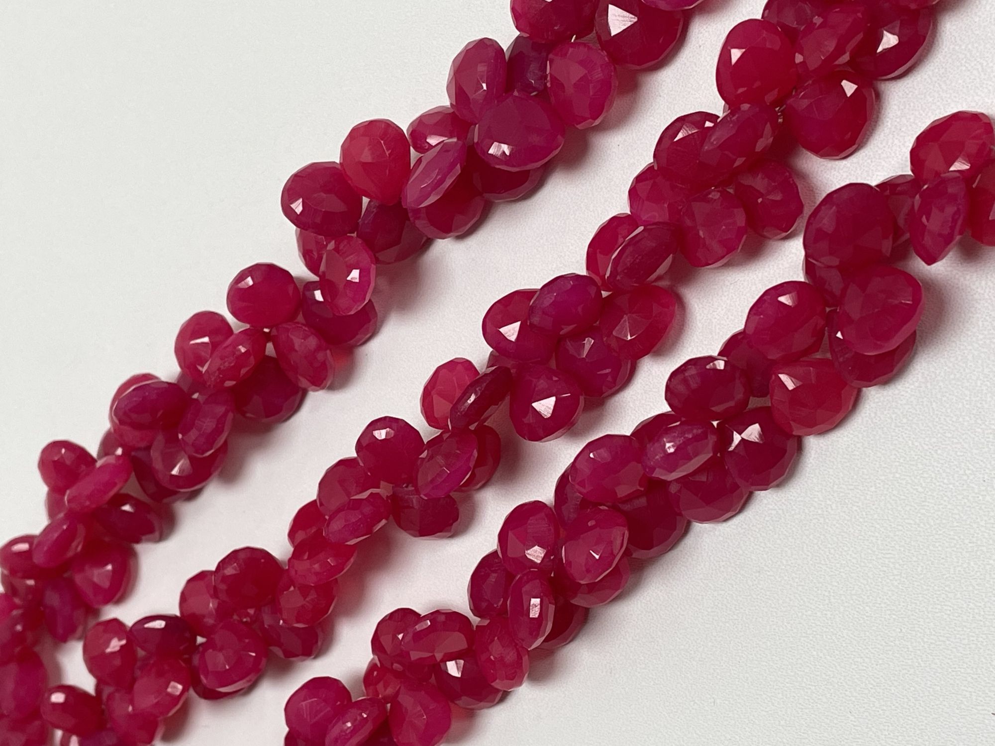 Chalcedony Heart Faceted