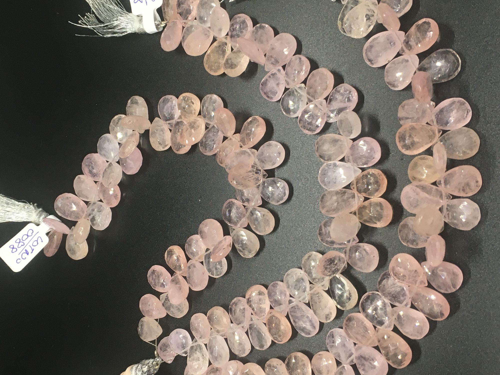 Morganite Pears Faceted