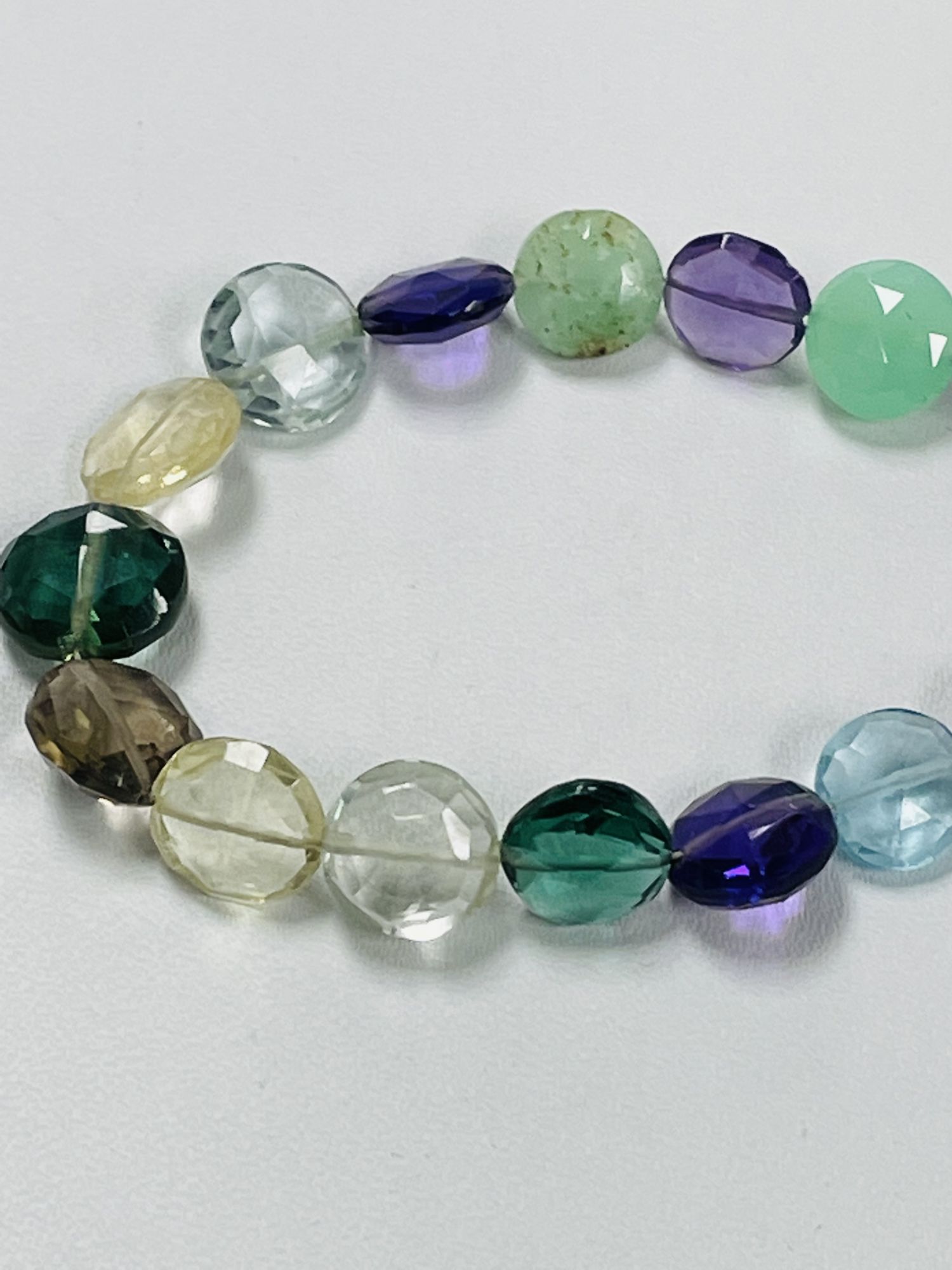 Multistone Coin Faceted