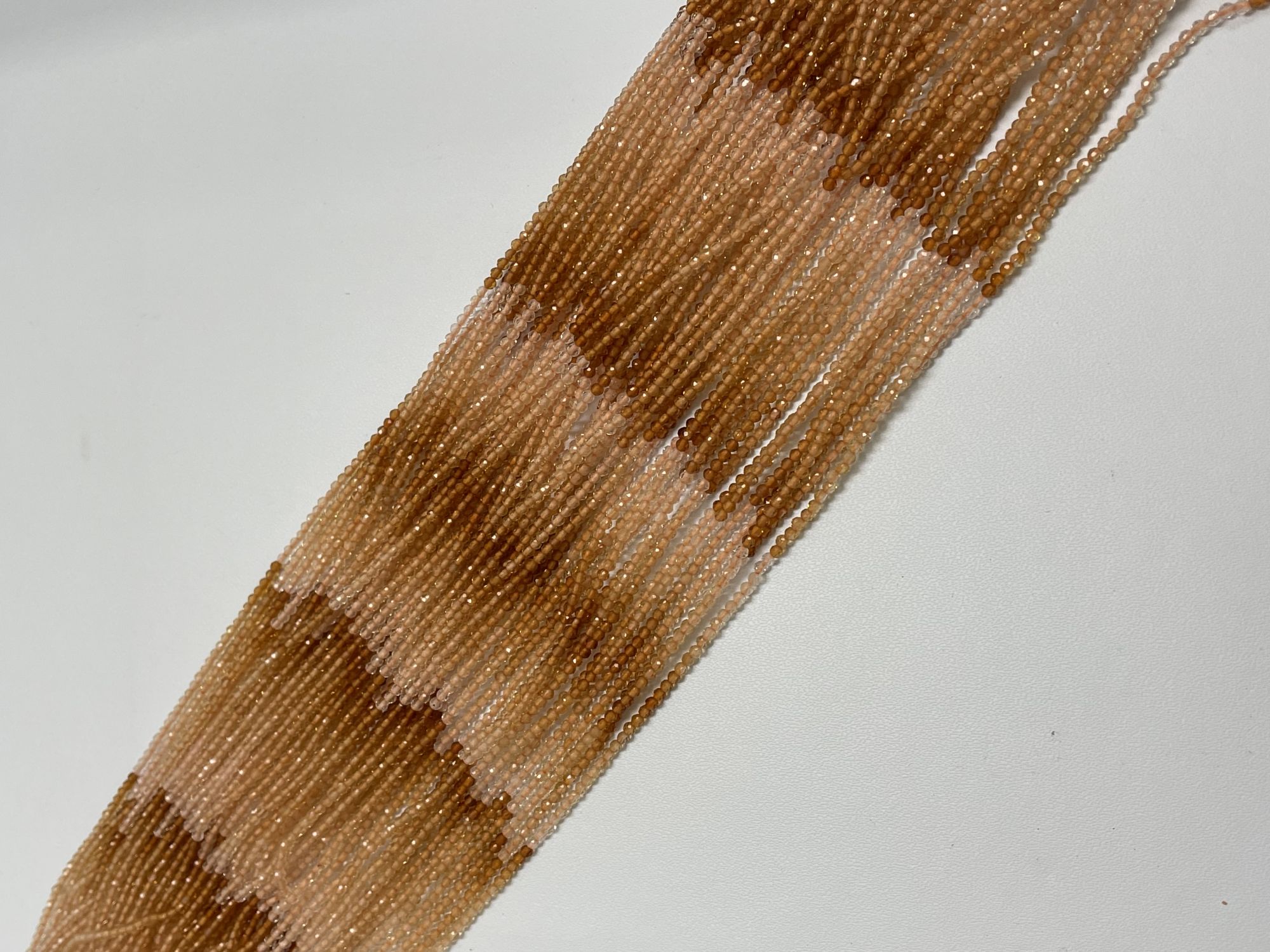 Shaded Citrine Rondelle Faceted