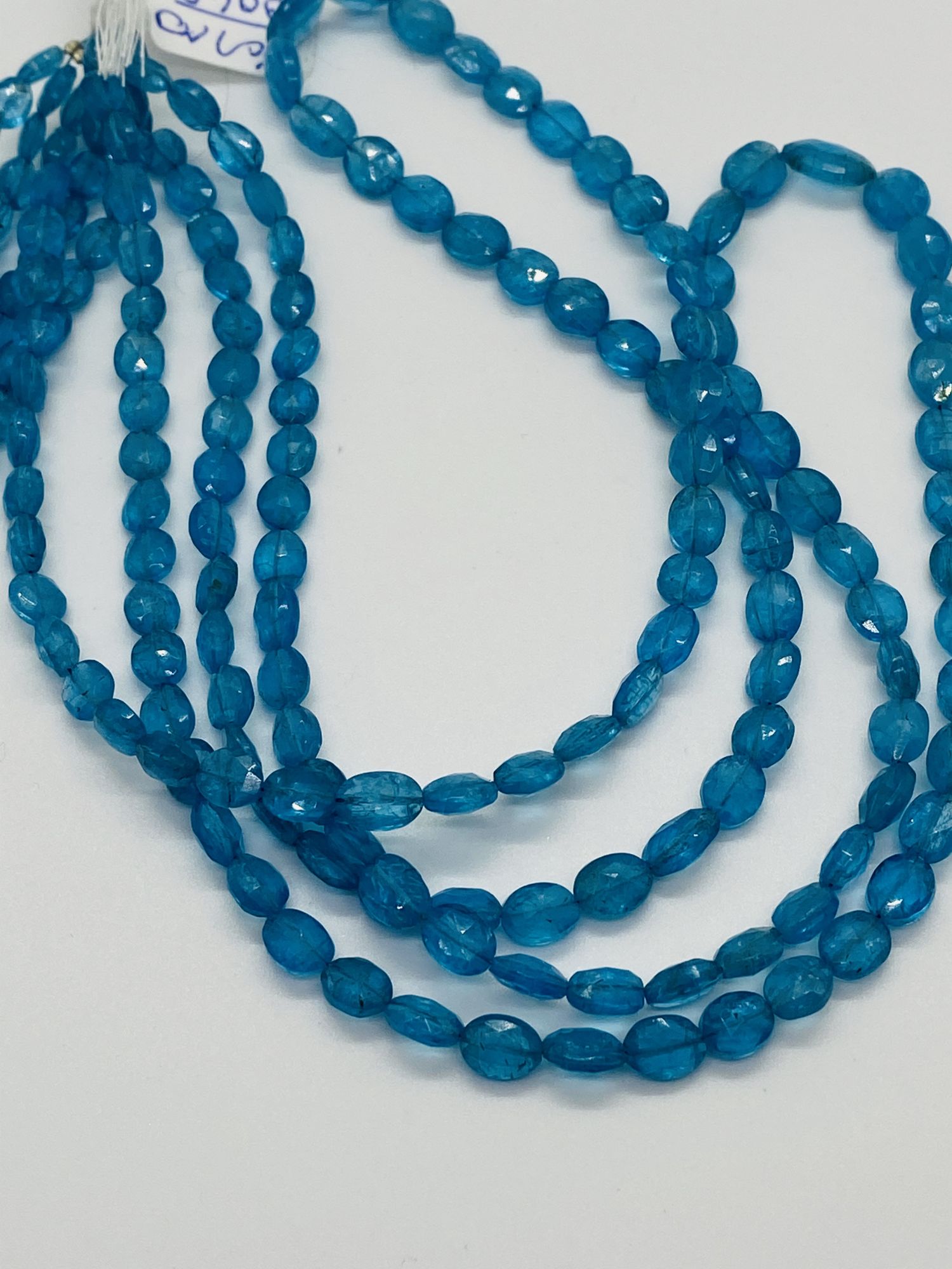 Peacock Apatite Ovals Faceted