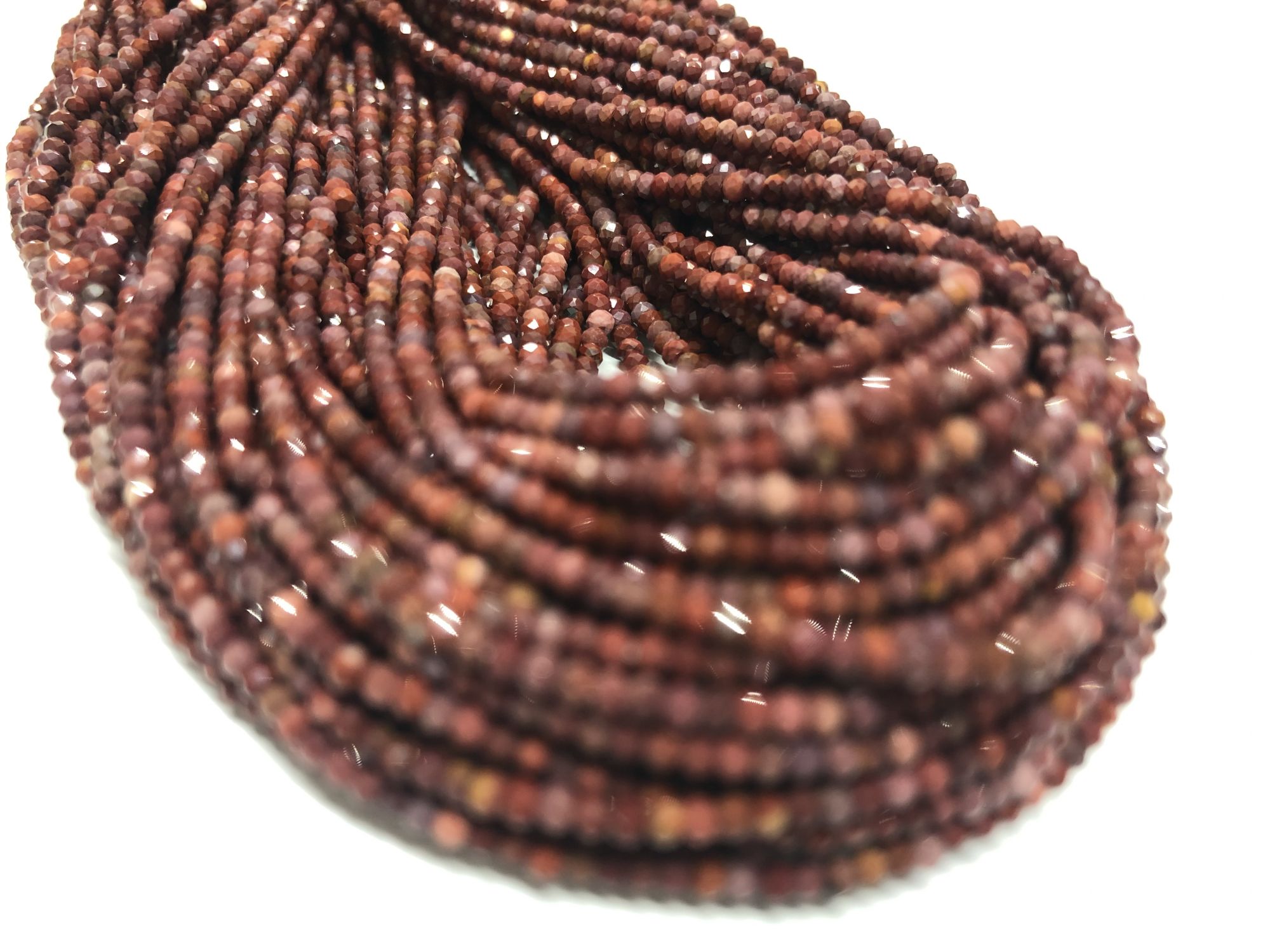 Mookaite Rondelles Faceted