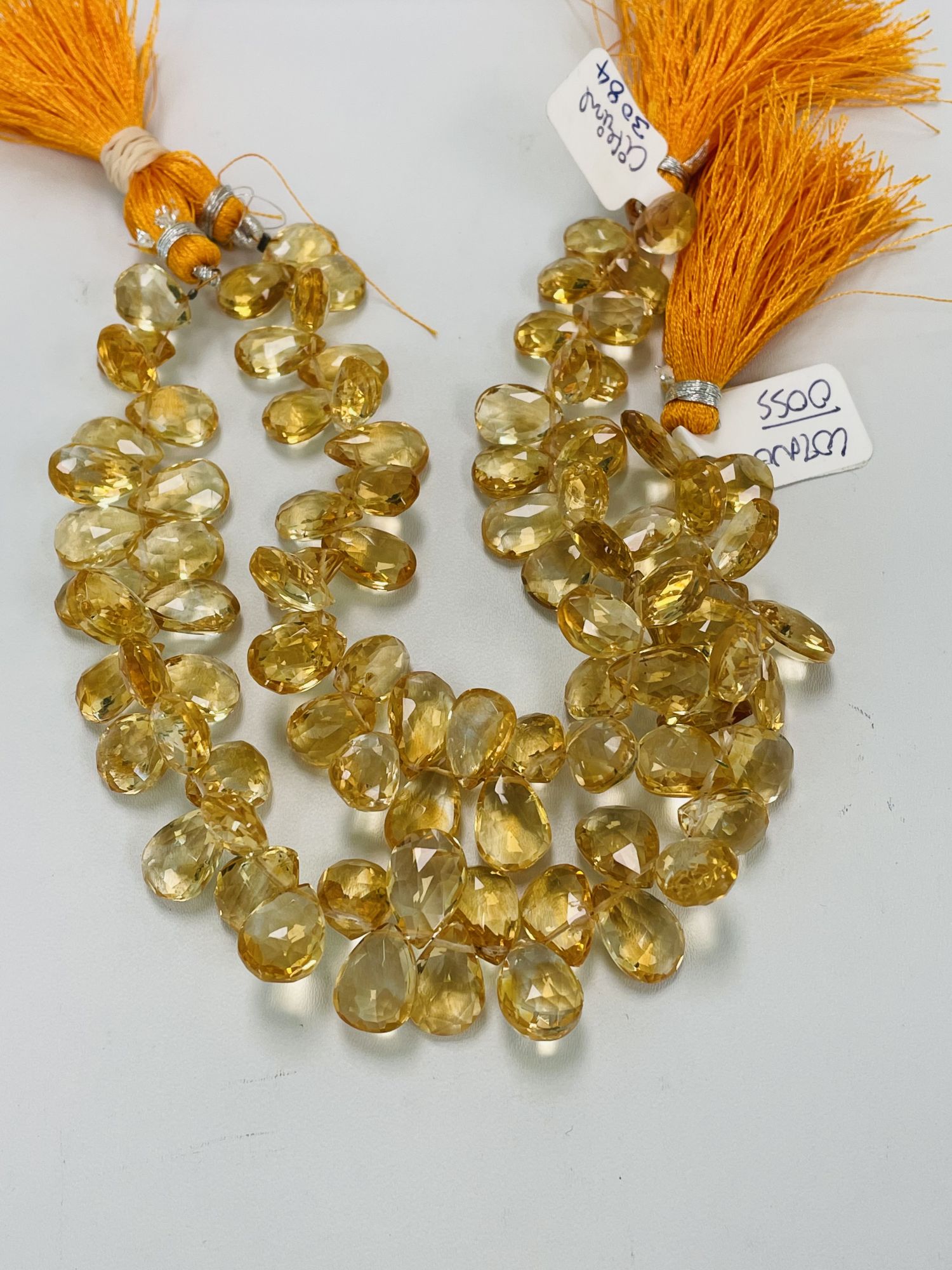 Citrine Pear Faceted
