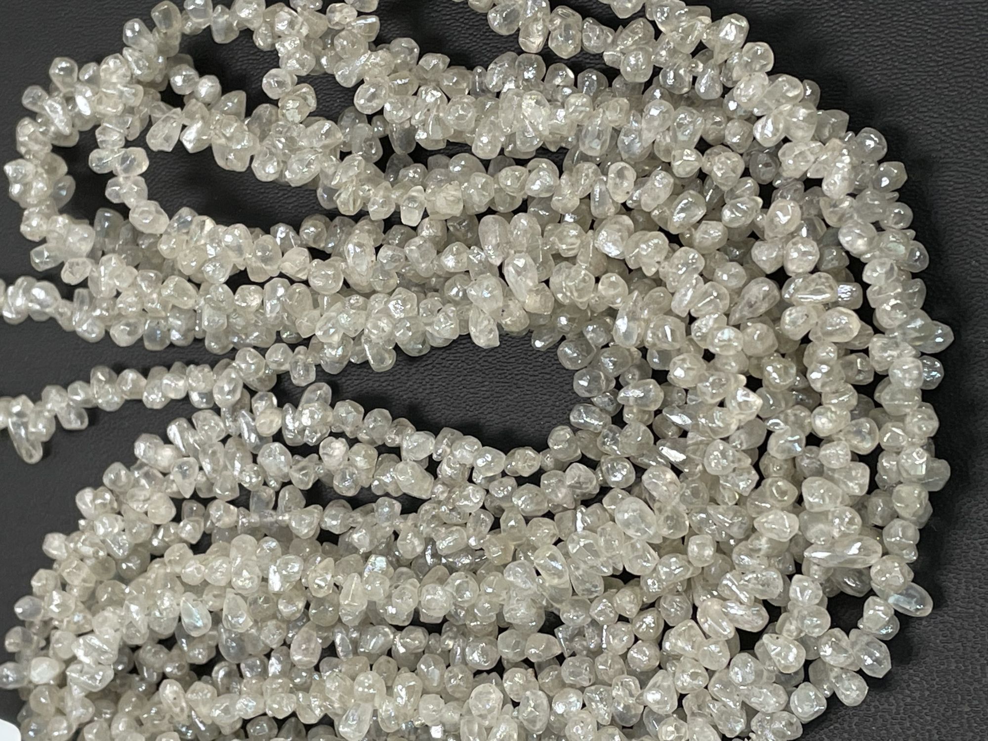 Zircon Drop Organic Cut Faceted