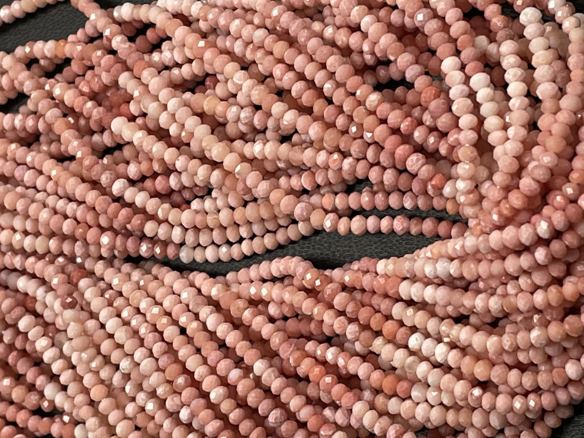 Shaded Opal Rondelle Faceted