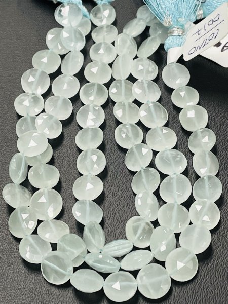 Aquamarine Coin Faceted