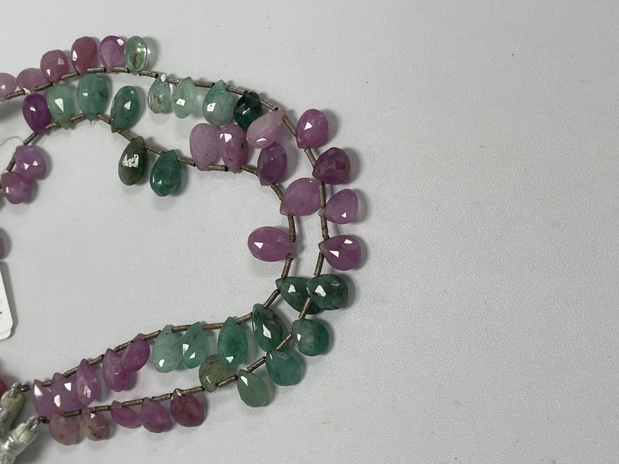 Multi Color Sapphire Pear Faceted