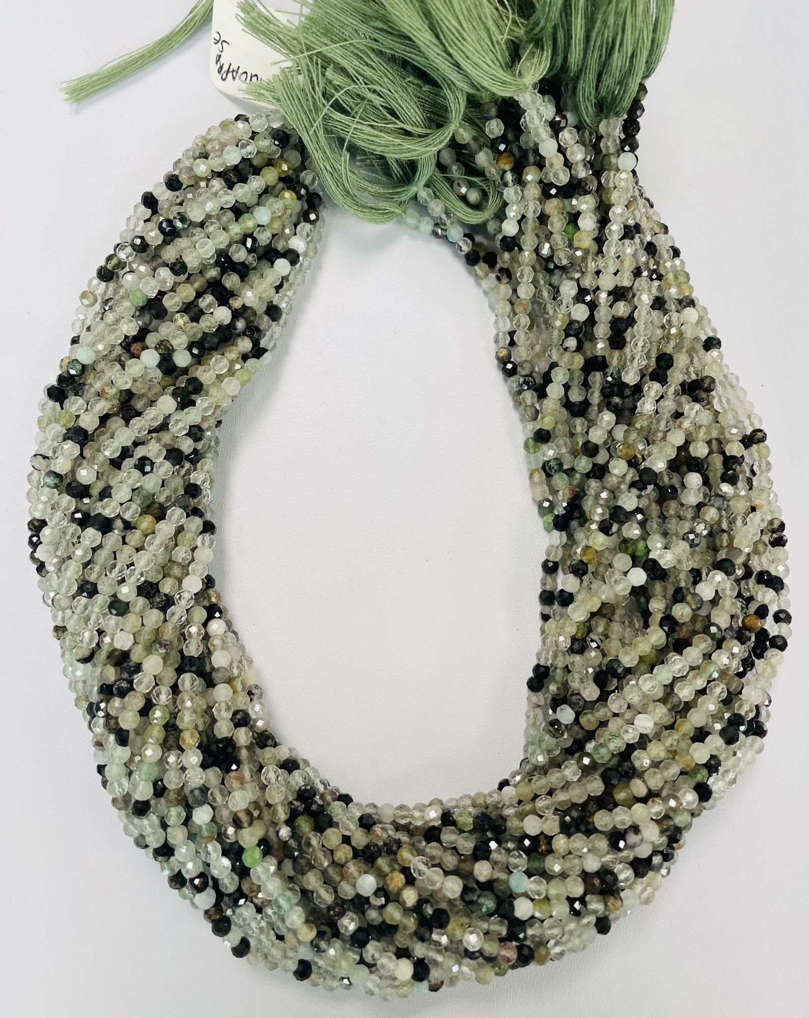 Multi Stone Aquaprase Rondelle Faceted