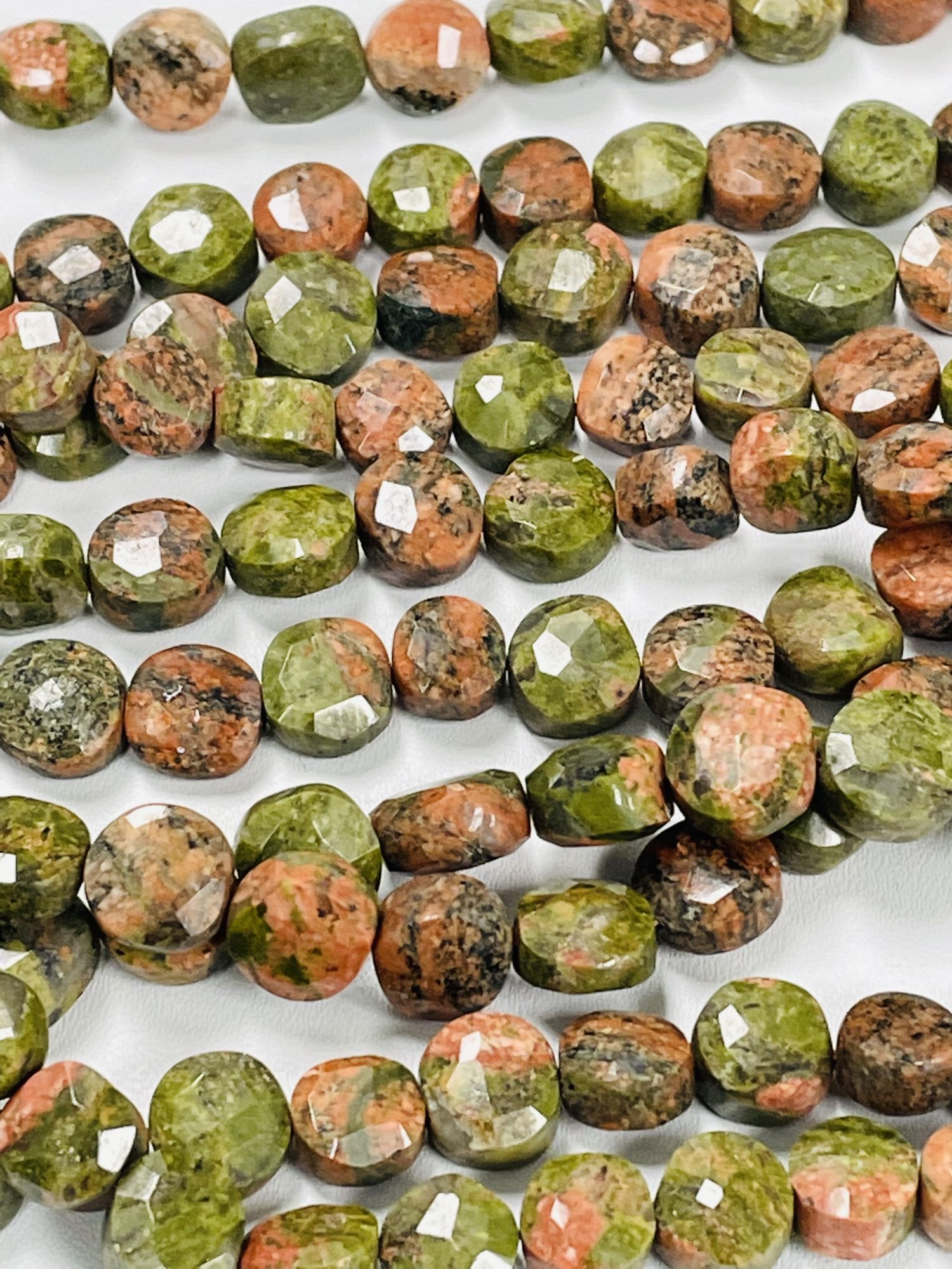 Jasper Coin Faceted