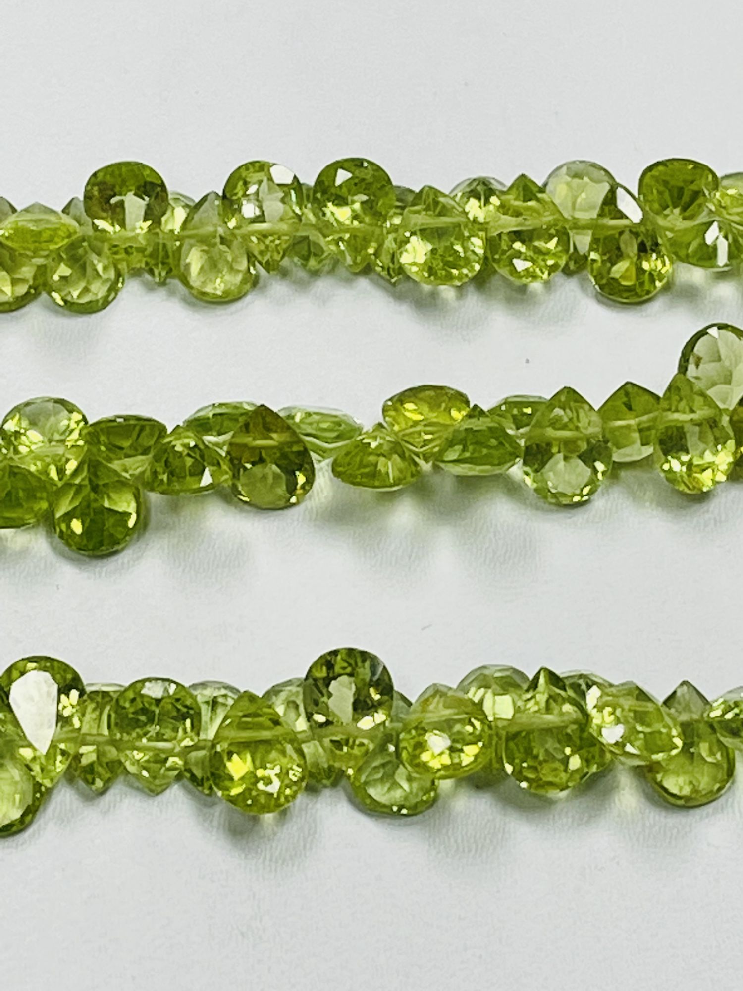 Peridot Pear Faceted Gemstone