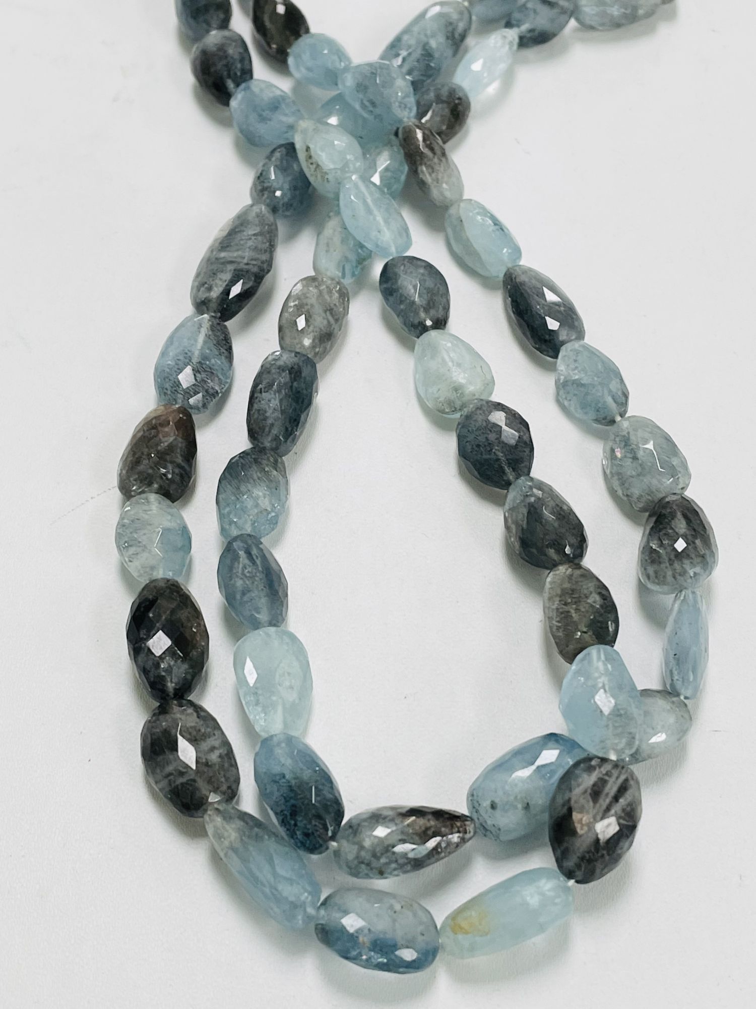 Copper Aquamarine Nugget Faceted