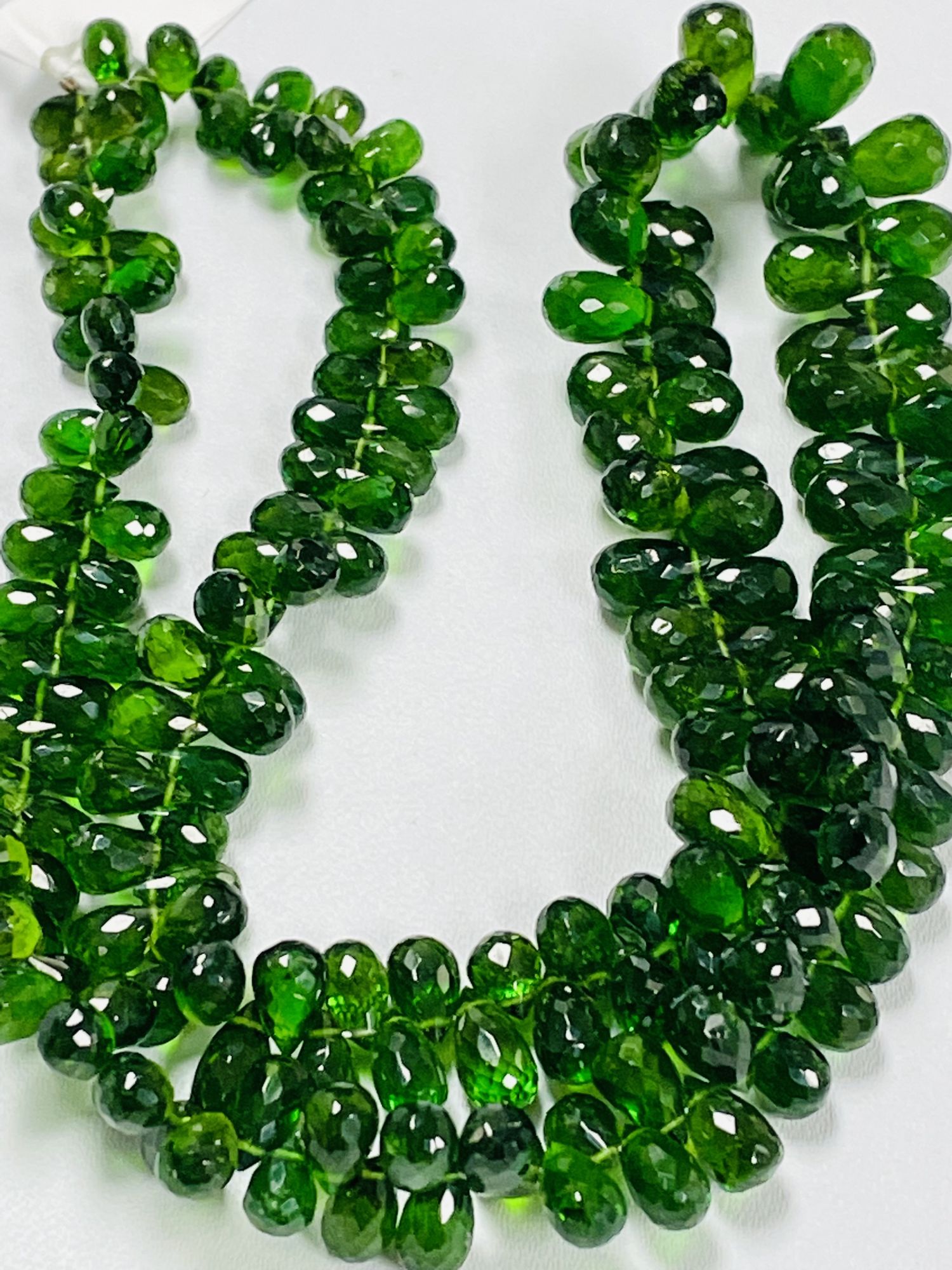 Chrome Diopside Drop Faceted