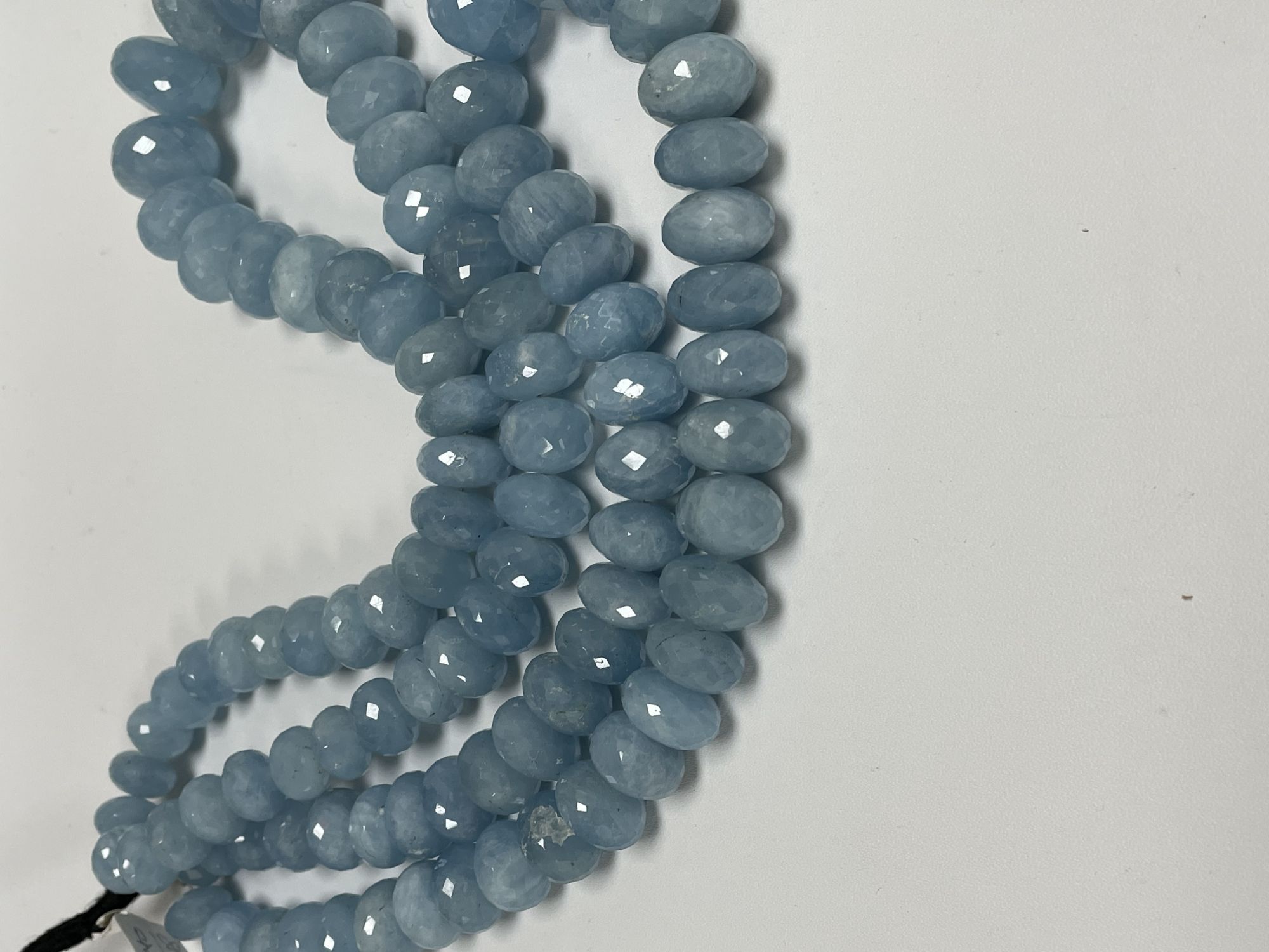 Aquamarine Rondelle Faceted