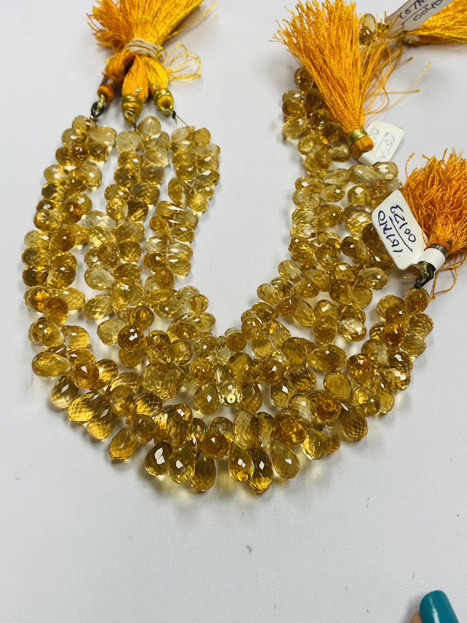 Citrine Drop Faceted