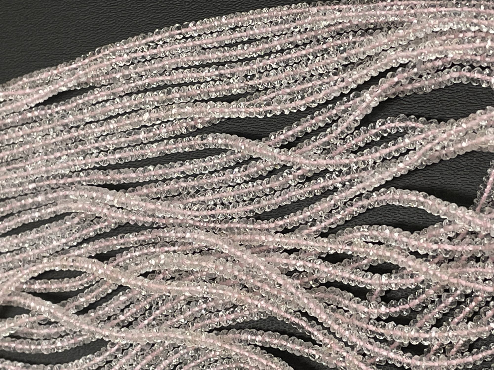 Morganite Rondelle Faceted