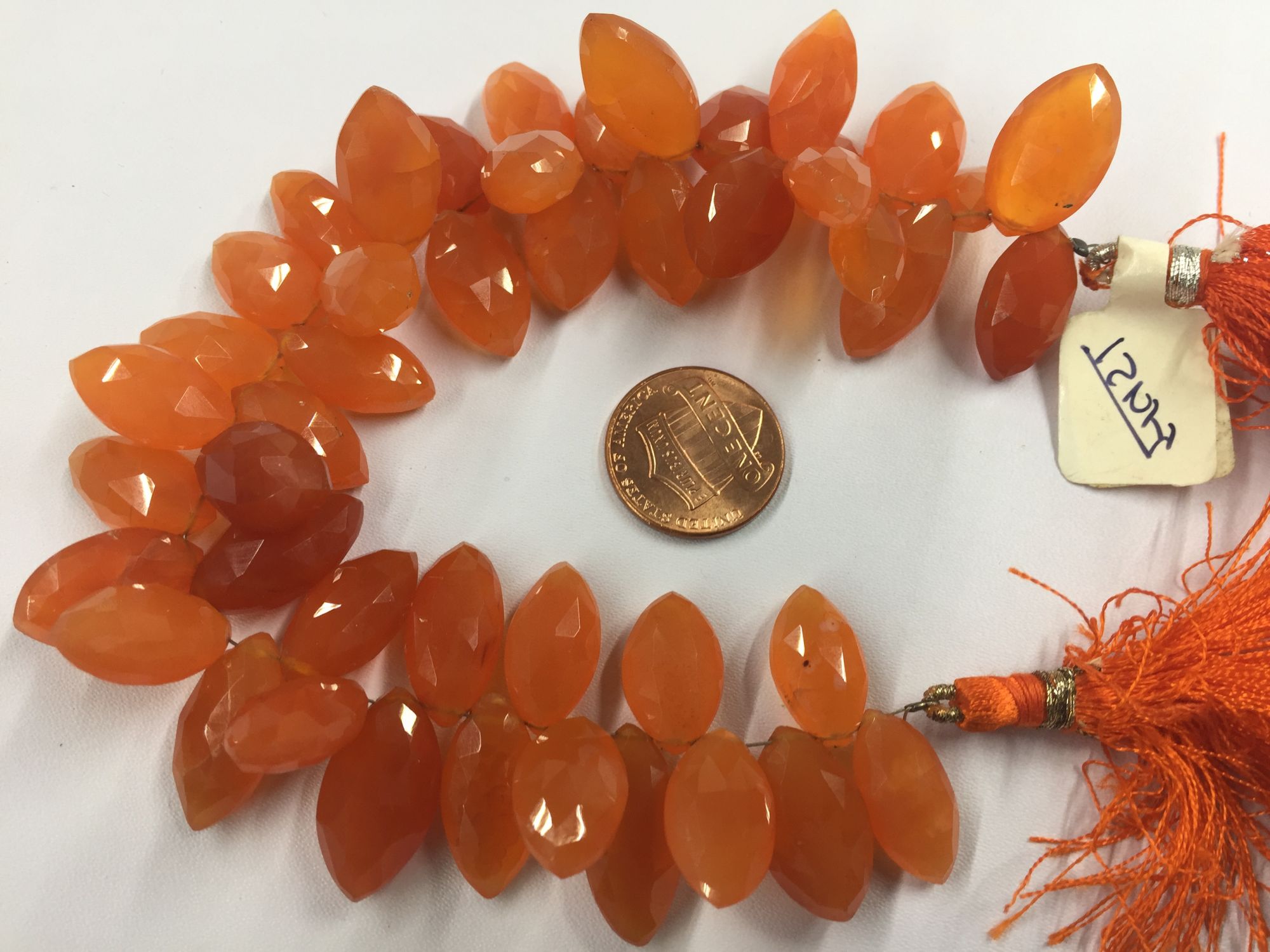 Carnelian Marquise  Faceted