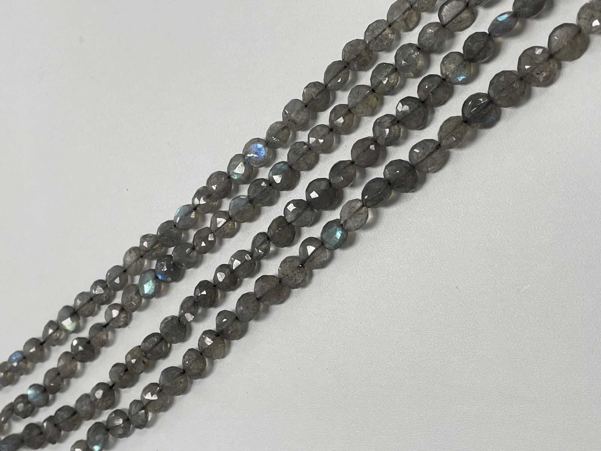 Labradorite Coin Faceted