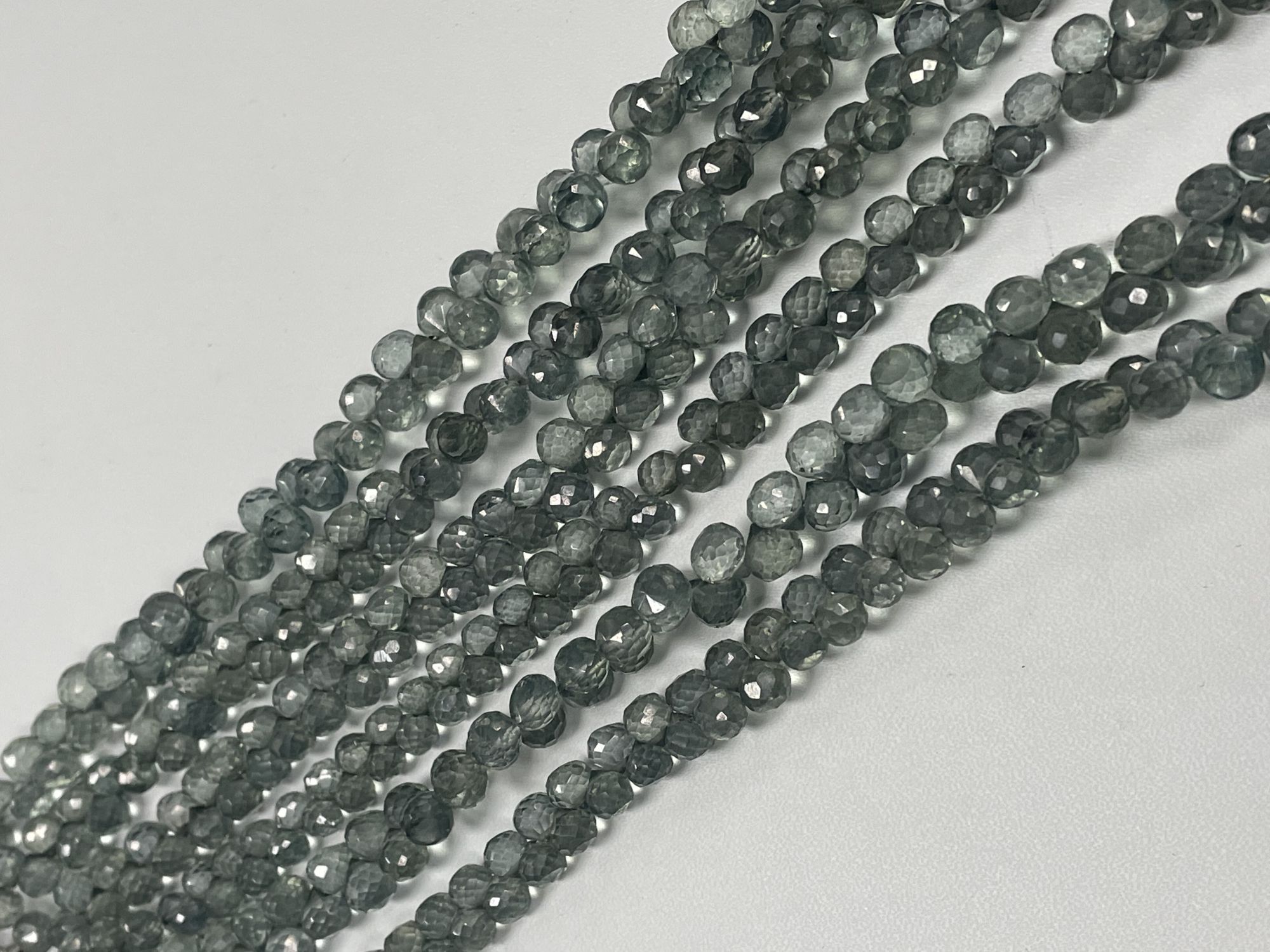 Green Mystic Quartz Onion Faceted